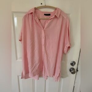 Lane Bryant Pink Casual Button Down Shirt
